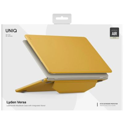 8. Etui UNIQ Lyden Versa na MacBook Air 13" 2022 / 2024 / 2025 / 2026 - żółte