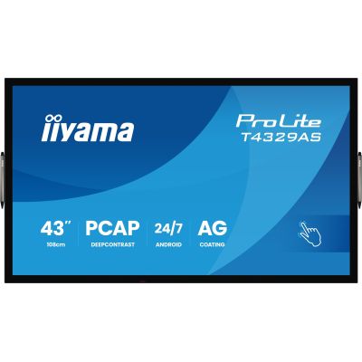 3. Monitor IIYAMA 108cm (42.5") T4329AS-B1AG 16:9 M-Touch 2xHDMI+UBS-C