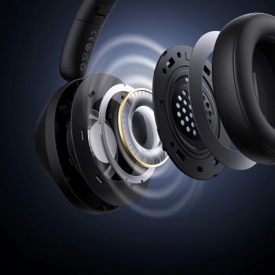 13. Słuchawki bezprzewodowe Baseus Bass 30 Max nauszne Bluetooth 5.3 - czarne