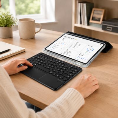 7. Etui z klawiaturą AMAZINGTHING Minimal Case KeyLite Combo na iPad Air 11" M3/M4 (2025/2026) - czarne