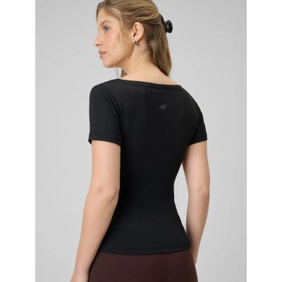 2. T-shirt slim gładki damski 4F 4FRSS26TTSHF3633-20S