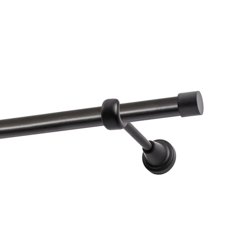 KARNISZ POJEDYNCZY FI 19 MM CZARNY 400 CM LUNA  KOWALSKI