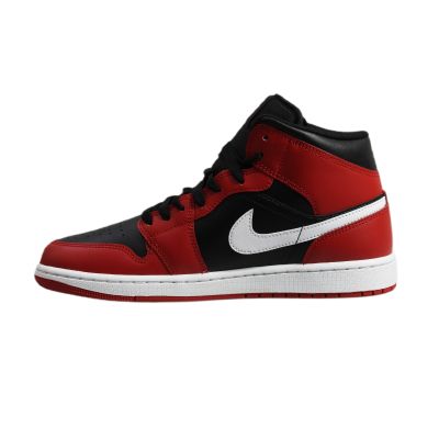 2. Buty męskie do koszykówki Air Jordan 1 Mid Black/Gym Red/White - DQ8426-061