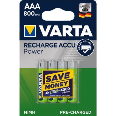 Zestaw akumulatorków AAA VARTA Ready2Use 56703101404 (800mAh ; Ni-MH)