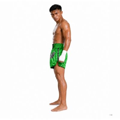 4. Spodenki tajskie męskie PASTEL GREEN V2 COMBATWEAR | DBX Bushido
