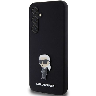 2. Etui Karl Lagerfeld Silicone Ikonik Metal Pin na Samsung Galaxy S23 FE - czarne