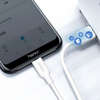 6. Kabel Ugreen US289 60142 micro USB / USB-A 1.5m - biały