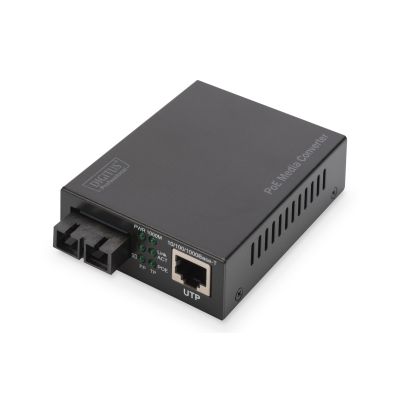 7. Konwerter mediów Gigabit PoE RJ45 / SC, MM, PSE