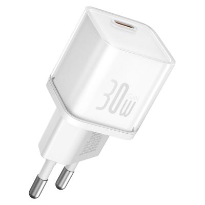 3. Ładowarka sieciowa Baseus GaN5S 30W EU USB-C - biała