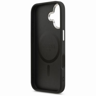 7. Etui Guess Triangle Logo MagSafe na iPhone 17 - czarne