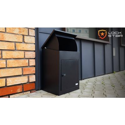 6. Skrzynka paczkomatowa Extralink LockStar 44x34x55cm stalowa skrzynia na paczki