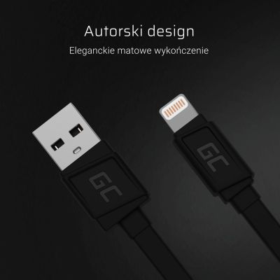 5. GREEN CELL KABEL USB-LIGHTNING 25CM QUICK CHARGE