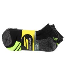 Skechers 3pk Mens 1/2 Terry Q-Black Socks   S114981-HBLK Czarne 41-46