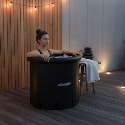 51. VIRTUFIT WANNA LODOWA XXL - 375 LITRÓW - ANTRACYT - Z AKCESORIAMI