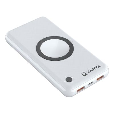 6. Varta 57908 101 111 bank mocy Litowo-polimerowy (LiPo) 15000 mAh Bezprzewodowe ładowanie Biały