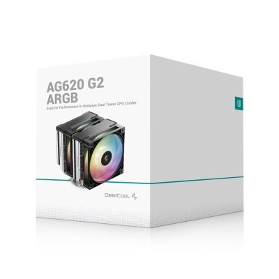 9. DeepCool AG620 G2 ARGB Procesor Chłodnica powietrza 12 cm Czarny 1 szt.
