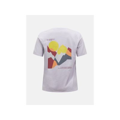 2. Koszulka damska PEAK PERFORMANCE W Explore Graphic Tee kolor szary