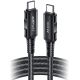6. Kabel Acefast C4-03 Black USB-C - USB-C PD QC 100W 5A 480Mb/s 2m - czarny