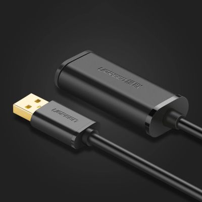 8. Ugreen kabel aktywny przedłużacz USB 2.0 480 Mbps 10 m czarny (US121 10321)