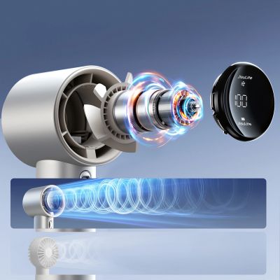 4. Mini dmuchawa Jisulife Handheld Fan Pro1 S 5000mAh FA53PRO przenośny wiatraczek wentylator USB metalowy - jasnobrązowy