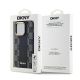 8. Etui DKNY Leather Checkered Mono Pattern MagSafe na iPhone 14 Pro - czarne
