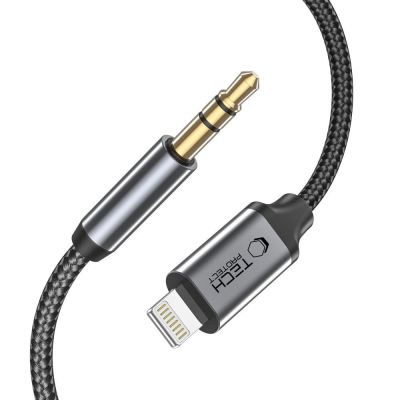 2. Kabel Tech-Protect UltraBoost audio Lightning / mini jack 3.5mm 1m - czarny