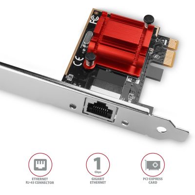2. Axagon PCEE-GIX karta sieciowa Wewnętrzny Ethernet 1000 Mbit/s