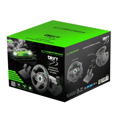 18. Kierownica Esperanza Drift EGW101 (PC, PS3; kolor czarny)