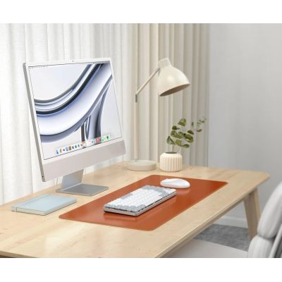 7. Satechi Premium Desk Mat - podkładka na biurko ze skóry wegańskiej (brown)