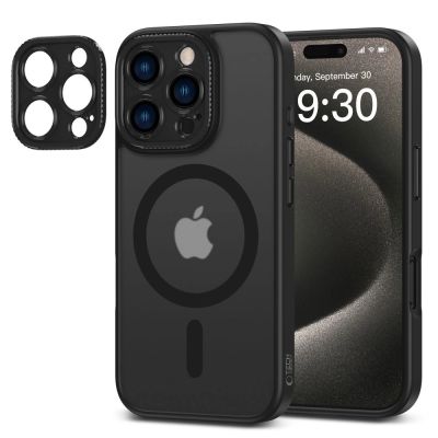 4. Etui Tech-Protect MagCam MagSafe na iPhone 16 Pro - półprzezroczyste