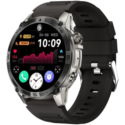 5. Smartwatch Gravity Grafitowy Pasek + Bransoleta GT46-3