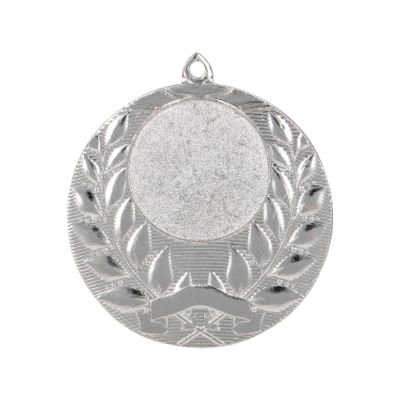 6. Medal srebrny ogólny z miejscem na emblemat 25 mm - medal stalowy