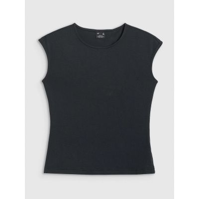 6. T-shirt slim z modalem damski 4F 4FRSS26TTSHF3801-20S