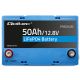 7. Qoltec Akumulator LiFePO4 Litowo-Żelazowo-Fosforanowy | 12.8V | 50Ah | 640Wh| BMS
