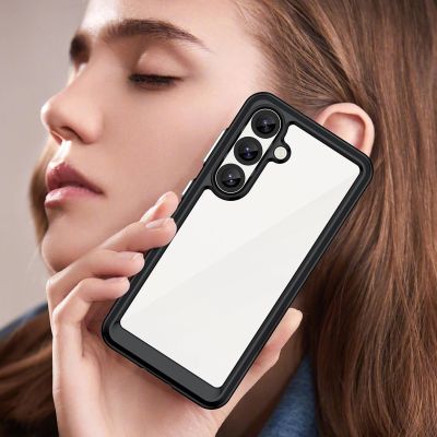8. Etui silikonowe Outer Space Case z żelową ramką do Samsung Galaxy S25 - czarne