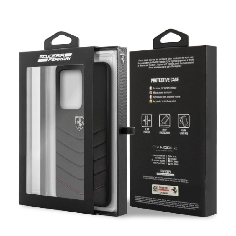 7. Etui Ferrari Heritage Quilted na Samsung Galaxy S20 Ultra - czarne