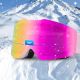 3. Gogle narciarskie Qunature Pink bezramkowe - różowe