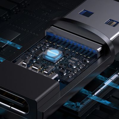 18. Baseus Ingenuity Series Mini przejściówka adapter USB 3.1 OTG do USB Typ C czarny (ZJJQ000101)