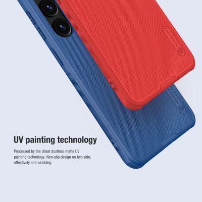 11. Etui Nillkin Super Frosted Shield Pro pancerne do Samsung Galaxy S24 - czerwone