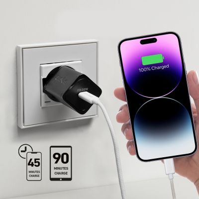 6. Ładowarka sieciowa SBS TETRGAN1C20K 20W GaN USB-C z Power Delivery - czarna
