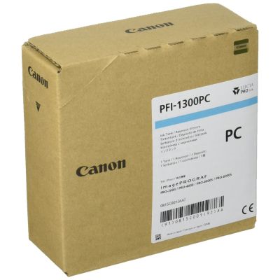 2. Canon PFI-1300 PC - Photo Cyan - Oryginał - Zbiornik z atramentem - do imagePROGRAF PRO-2000, PRO-4000, PRO-4000S, PRO-6000S