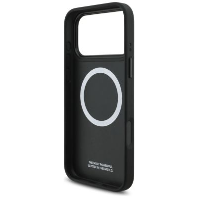 7. Etui BMW M Perforated Stripe Logo MagSafe na iPhone 17 Pro Max - niebieskie