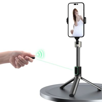 7. Selfie stick Dudao F18 1,1 m ze statywem i pilotem Bluetooth - czarny