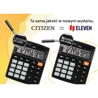 2. Eleven kalkulator biurowy SDC-022SR zastępuje Citizen