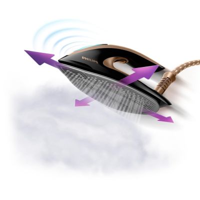 36. Żelazko z generatorem pary Philips  GC9682/80 (2800W; kolor czarny)