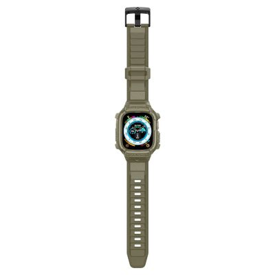 3. Etui z paskiem Spigen Rugged Armor Pro na Apple Watch Ultra (49 mm) - zielone