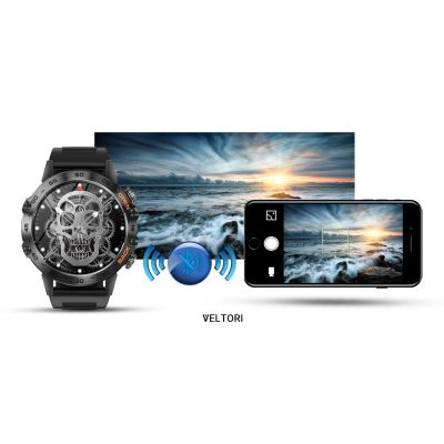 18. Smartwatch VELTORI VT120-1 Czarny Pasek Silikonowy