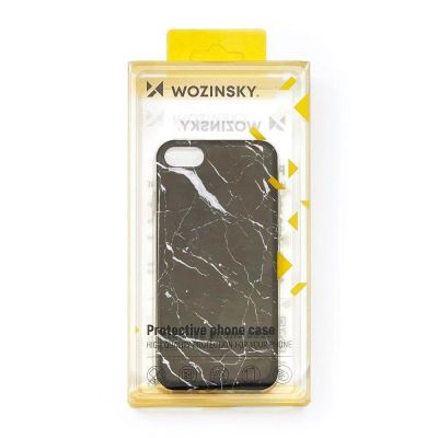 5. Wozinsky Marble żelowe etui pokrowiec marmur Samsung Galaxy A73 czarny