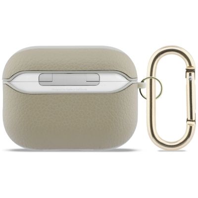 2. Etui Guess Grained Classic Logo Hook na AirPods Pro 3 - złote