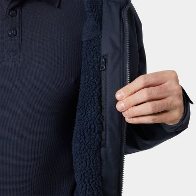 4. Helly Hansen męska kurtka CREW HOODED PILE JACKET 34526 597